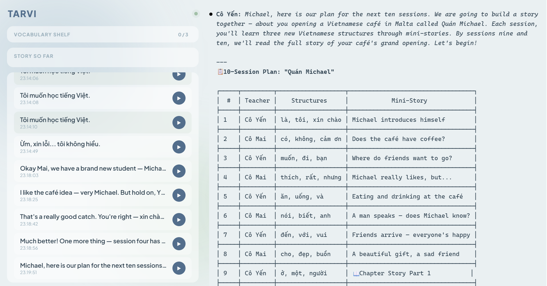 Tarvi - TPRS tutor powered by Claude Code